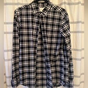 Men’s American Eagle Outfitters Black and White Checkered Shirt